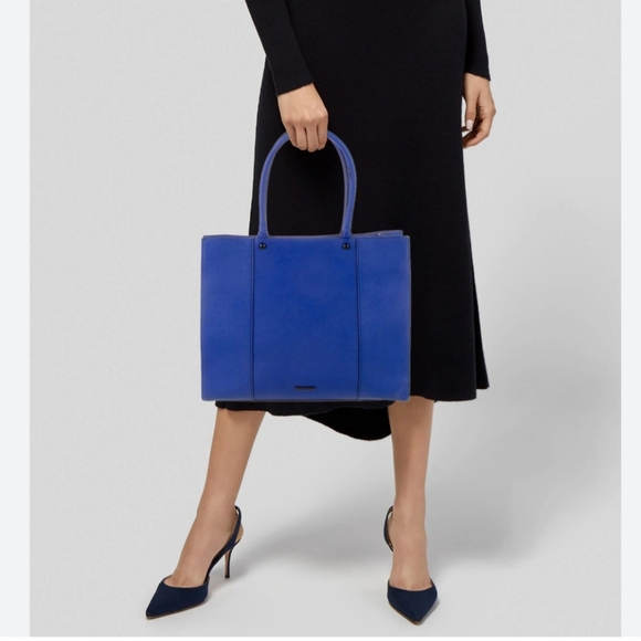 Rebecca Minkoff Staffiano Leather Royal Blue Tote - Picture 16 of 16